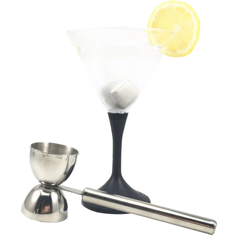 i Kito Double Jigger Stainless Steel Cocktail Measuring Cup with Handle - Image 5